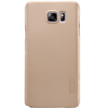 Galaxy Note 5 dėklas auksinis "Nillkin" Frosted Shield + plėvelė